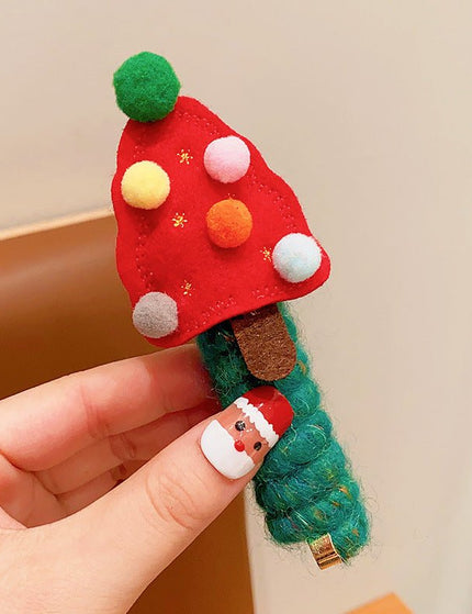 Cute Girls Elastic Rubber Band Christmas Children Telephone Wire Hair Spiral Coil Festive Dress Up Kid Hair Accessories Headwear