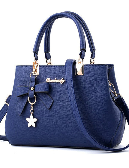 Women Shoulder Bag With Bowknot Star Pendant Totes