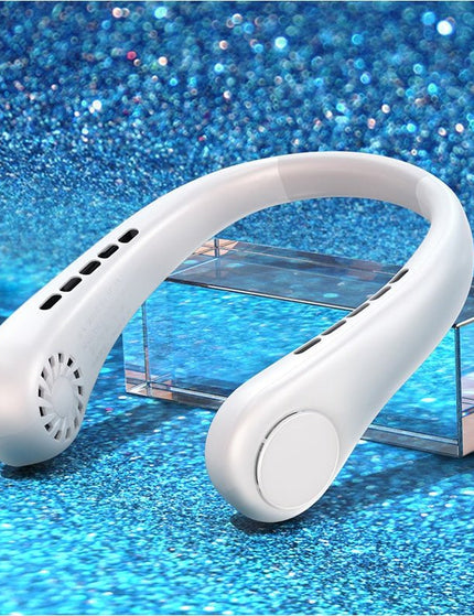 New Mini Neck Fan Portable Bladeless Hanging Neck Rechargeable Air Cooler Mini Summer Sports Fans