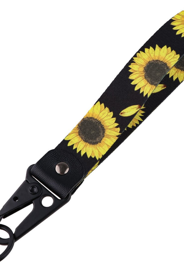 Cherry Blossom Leather Metal Keychains