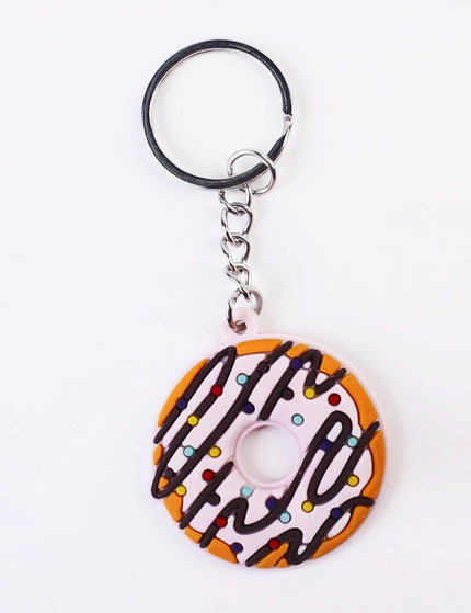 Simple Cartoon Cute Donut PVC Keychain