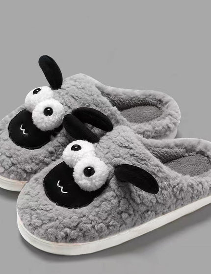Slip-on Slippers Simple Lamb Thermal Cotton Slippers
