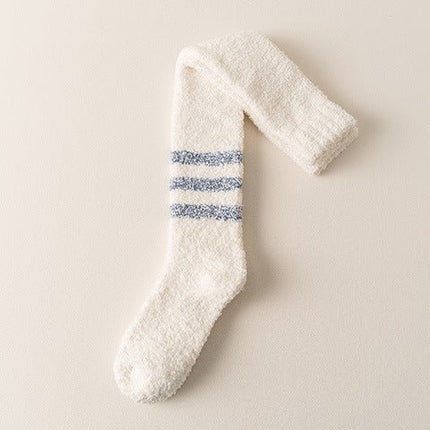 Coral Fleece Socks Knee High Socks Plush Thick Socks