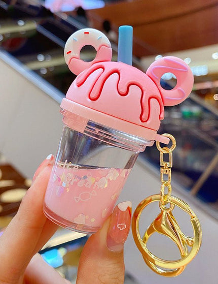 Acrylic Oil Kiki Milk Tea Cup Keychain