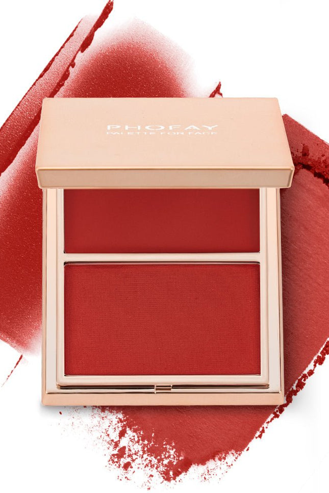 PHOFAY Double-Take Cream & Powder Blush Duo