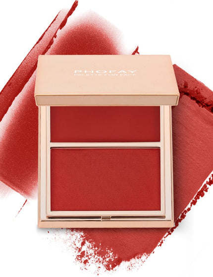 PHOFAY Double-Take Cream & Powder Blush Duo