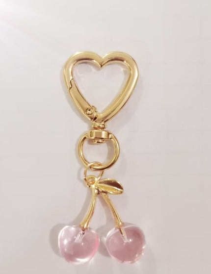 New Cherry Car Keychain High-grade Women's Bag Pendant