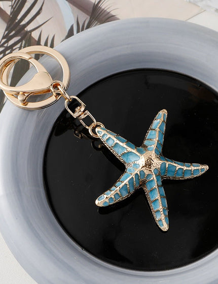 Starfish Shell Keychain Ocean Series