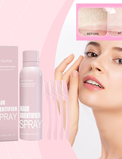 Hair Identifier Spray Set For Face Shaving Moisturizing Dermaplaner Spray For Face Shaving Skin Care