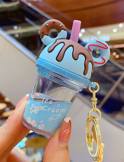Acrylic Oil Kiki Milk Tea Cup Keychain