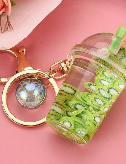 Fruit Chip Floating Key Chain Pendant