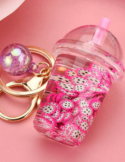 Fruit Chip Floating Key Chain Pendant