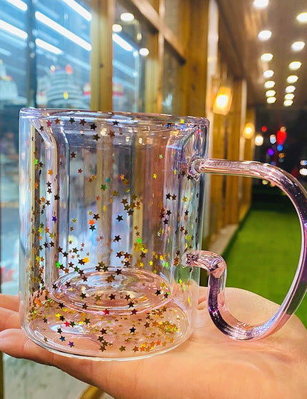 Water Cup Heat Insulation And Anti-scald Handle Cups For Lovers Gift