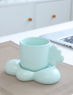 Mint green / Cloud cup dish / 320ml