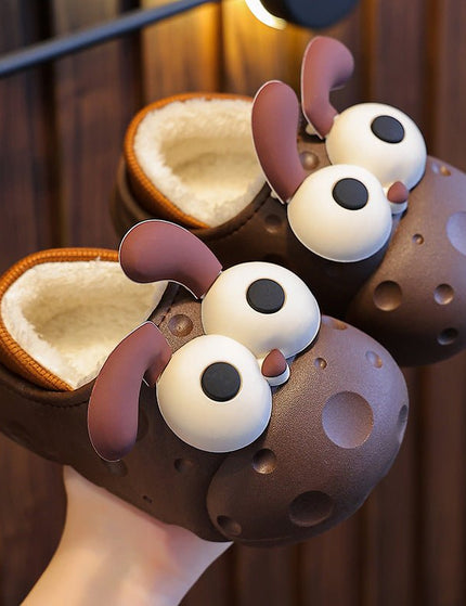 Baby Cotton Slippers Cotton Slippers Boys And Girls Warm With Velvet Children Cotton Slippers