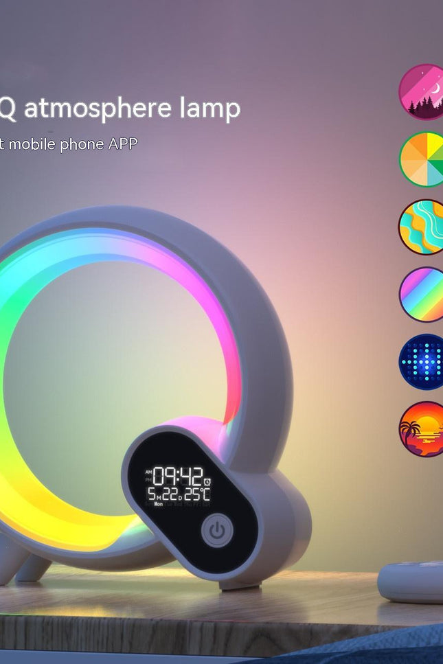Creative Q Light Analog Sunrise Digital Display Alarm Clock