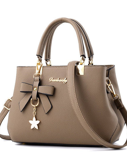 Women Shoulder Bag With Bowknot Star Pendant Totes